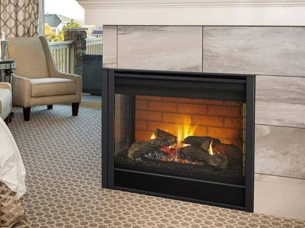 Majestic Right Corner 36" Traditional Direct Vent Natural Gas Fireplace with IntelliFire Touch Ignition System