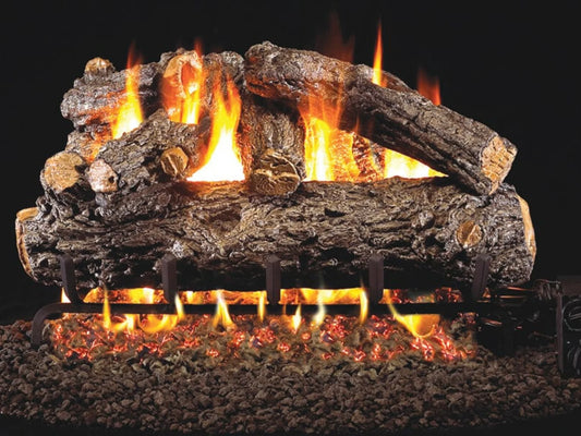 Real Fyre Rustic Oak Designer 42" Vented Gas Log Set