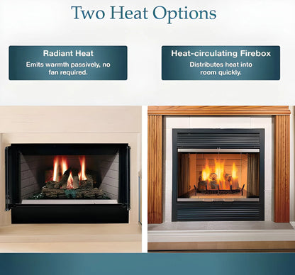 Majestic Sovereign 42" Heat Circulating Traditional Wood Burning Fireplace