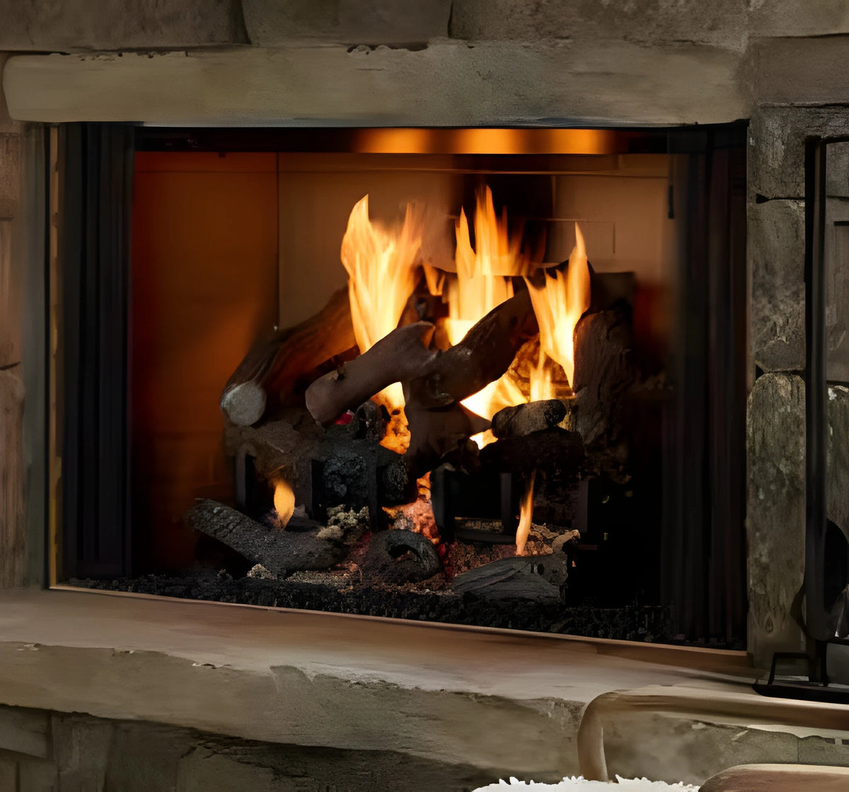 Majestic Biltmore 42" Radiant Traditional Wood Burning Fireplace with Traditional Brick Pattern