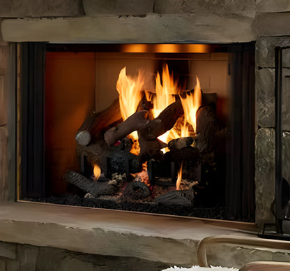 Majestic Biltmore 42" Radiant Traditional Wood Burning Fireplace with Traditional Brick Pattern