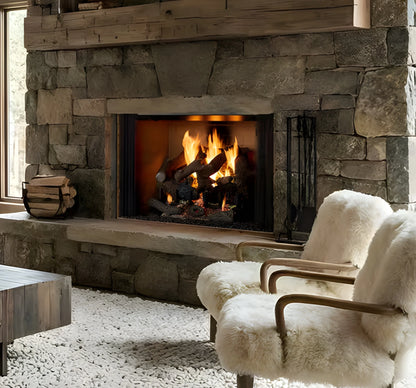 Majestic Biltmore 42" Radiant Traditional Wood Burning Fireplace with Traditional Brick Pattern