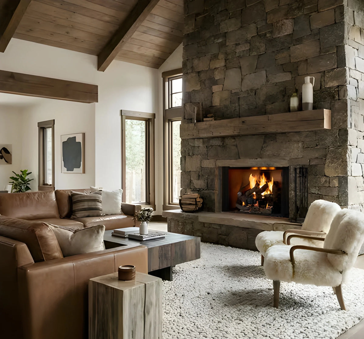 Majestic Biltmore 42" Radiant Traditional Wood Burning Fireplace with Traditional Brick Pattern