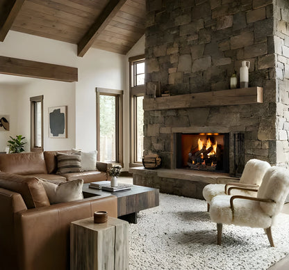 Majestic Biltmore 42" Radiant Traditional Wood Burning Fireplace with Traditional Brick Pattern