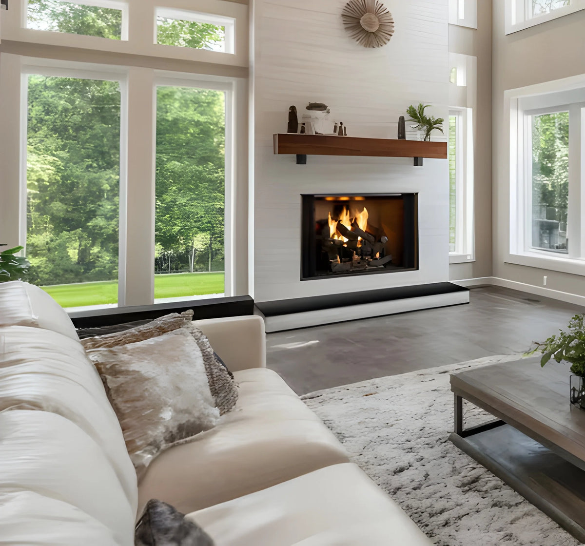 Majestic Biltmore 42" Radiant Traditional Wood Burning Fireplace with Traditional Brick Pattern