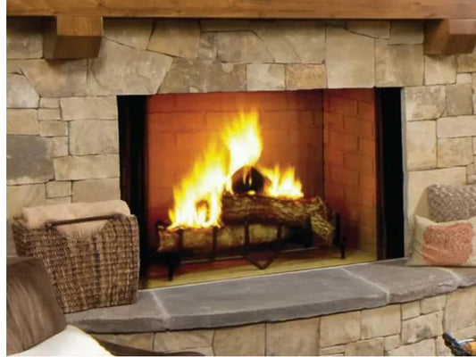Majestic Biltmore 50" Radiant Traditional Wood Burning Fireplace with Traditional Brick Pattern