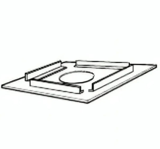 Superior Horizontal Termination Kit Small Square for Flex Vent for Secure 4.5/7.5 Vent System