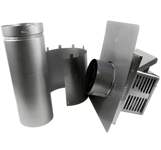 Superior Small, Square Termination, 20" with Shield for Secure Vent 4.5/7.5 Vent System