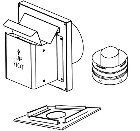 Superior Compact Termination Kit Secure Flex for DRC2033, DRT2033 and DRT2035 Gas Fireplaces
