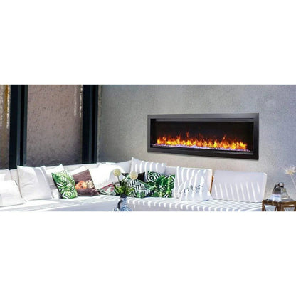 Amantii Symmetry Xtra Tall Bespoke 100" Indoor Outdoor Built-In Smart Electric Fireplace | SYM-100-XT-BESPOKE