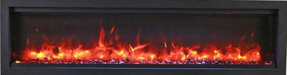 Amantii Symmetry Xtra Tall Bespoke 100" Indoor Outdoor Built-In Smart Electric Fireplace | SYM-100-XT-BESPOKE