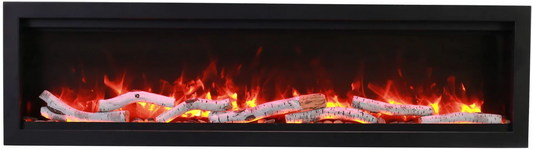 Amantii Symmetry Bespoke 100" Indoor Outdoor Built-In Smart Electric Fireplace | SYM-100-BESPOKE