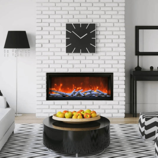 Amantii Symmetry Xtra Tall 50" Indoor Outdoor Built-In Smart Electric Fireplace | SYM-50-XT
