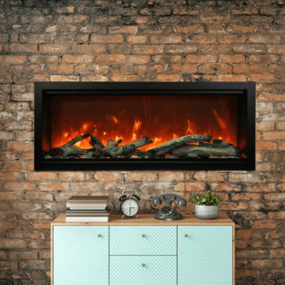 Amantii Symmetry Xtra Tall 74" Indoor Outdoor Built-In Smart Electric Fireplace | SYM-74-XT