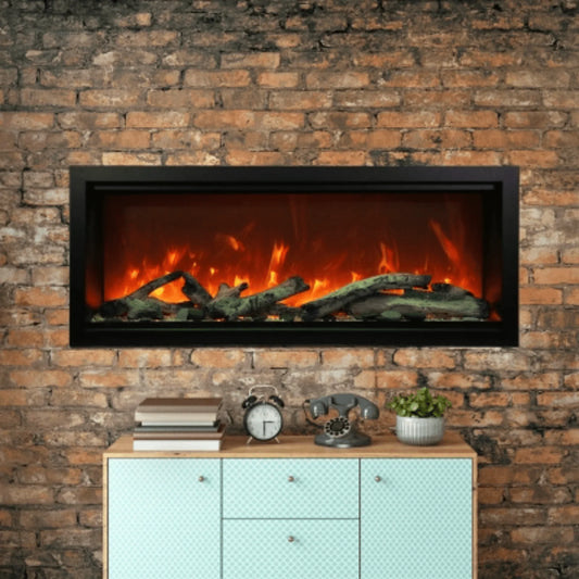 Amantii Symmetry Xtra Tall 60" Indoor Outdoor Built-In Smart Electric Fireplace | SYM-60-XT