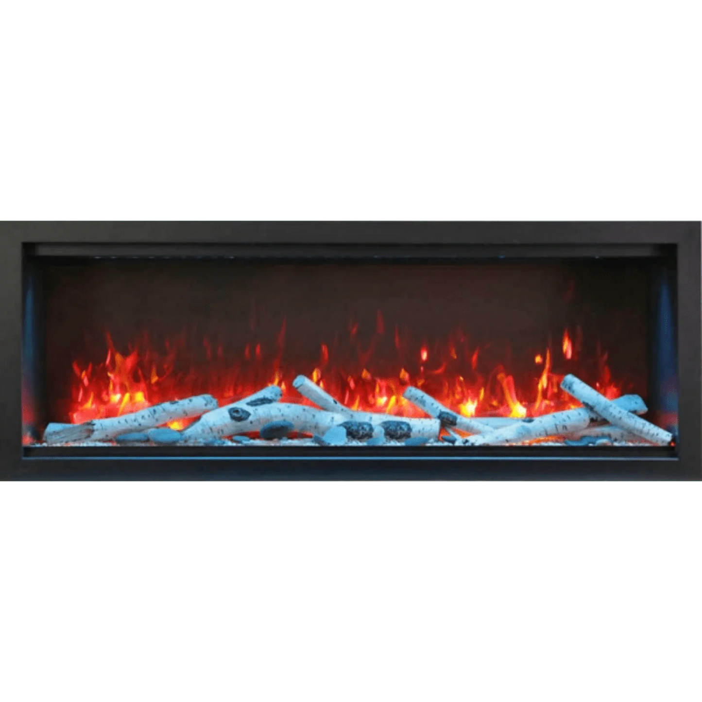 Amantii Symmetry Xtra Tall 74" Indoor Outdoor Built-In Smart Electric Fireplace | SYM-74-XT