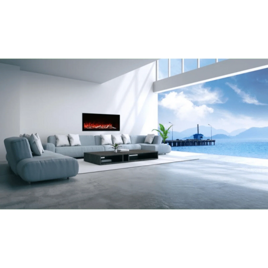 Amantii Symmetry Xtra Tall 88" Indoor Outdoor Built-In Smart Electric Fireplace | SYM-88-XT