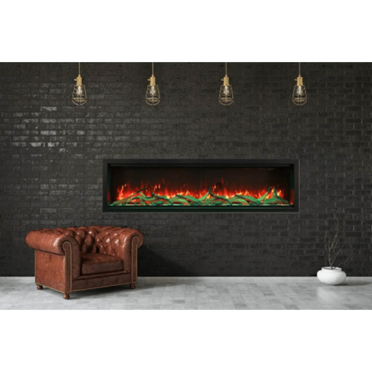 Amantii Symmetry Xtra Tall 42" Indoor Outdoor Built-In Smart Electric Fireplace | SYM-42-XT