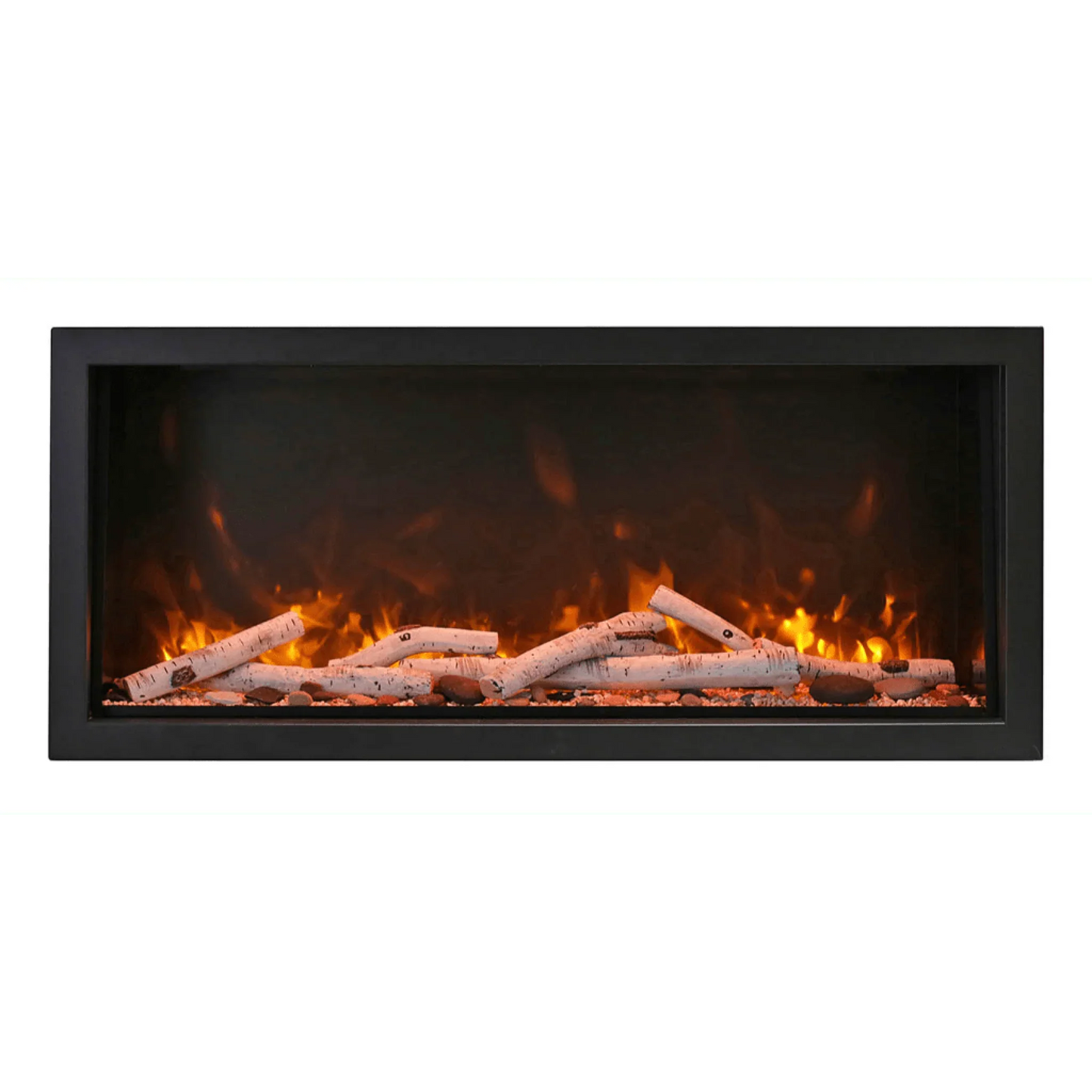 Amantii Symmetry Xtra Tall 74" Indoor Outdoor Built-In Smart Electric Fireplace | SYM-74-XT