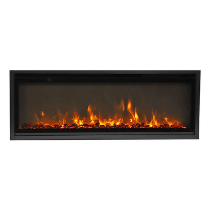 Amantii Symmetry Xtra Slim 42" Indoor Outdoor Built-In Smart Electric Fireplace | SYM-SLIM-42
