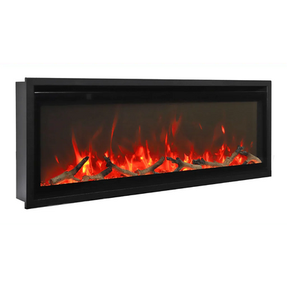 Amantii Symmetry Xtra Slim 42" Indoor Outdoor Built-In Smart Electric Fireplace | SYM-SLIM-42