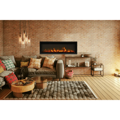 Amantii Symmetry Xtra Slim 42" Indoor Outdoor Built-In Smart Electric Fireplace | SYM-SLIM-42