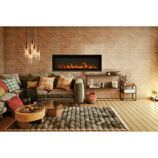 Amantii Symmetry Xtra Slim 42" Indoor Outdoor Built-In Smart Electric Fireplace | SYM-SLIM-42
