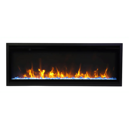 Amantii Symmetry Xtra Slim 60" Indoor Outdoor Built-In Smart Electric Fireplace | SYM-SLIM-60