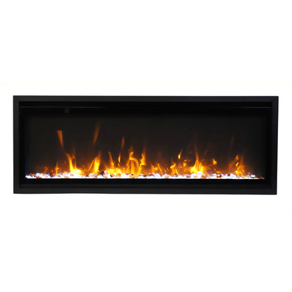 Amantii Symmetry Xtra Slim 50" Indoor Outdoor Built-In Smart Electric Fireplace | SYM-SLIM-50