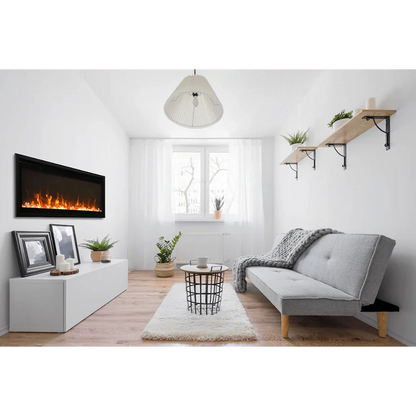 Amantii Symmetry Xtra Slim 50" Indoor Outdoor Built-In Smart Electric Fireplace | SYM-SLIM-50