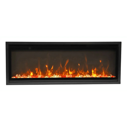 Amantii Symmetry Xtra Slim 50" Indoor Outdoor Built-In Smart Electric Fireplace | SYM-SLIM-50