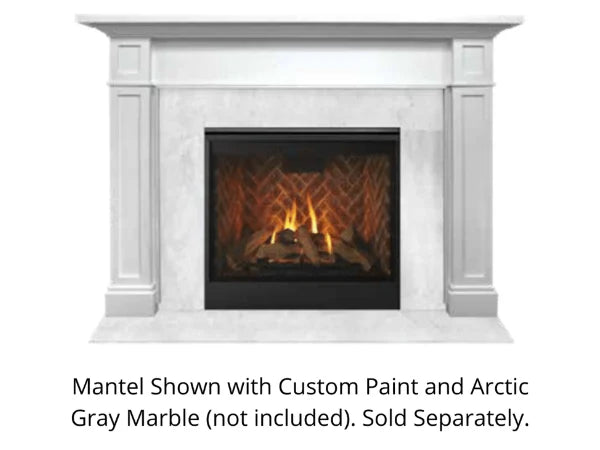 Majestic Acadia C 53" Maple Unfinished Flush Wood Mantel