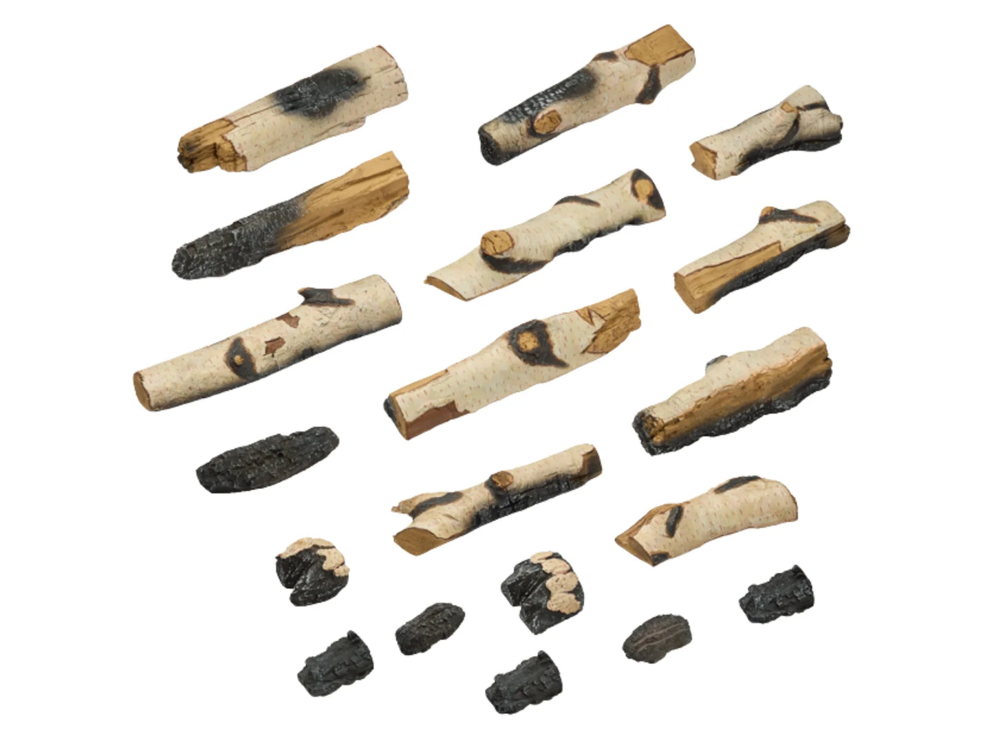 SimpliFire Birch logs for Triton Fireplace