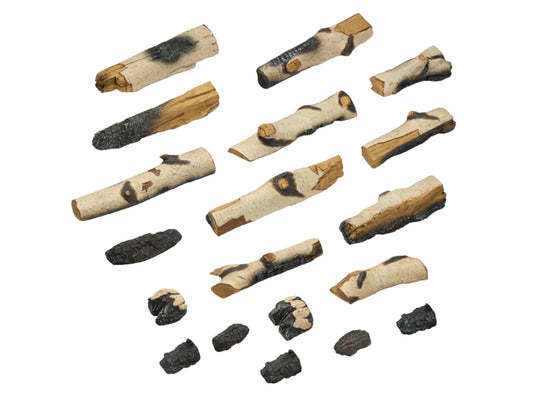 SimpliFire Birch logs for Triton Fireplace