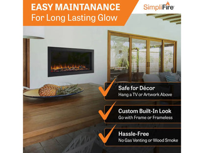 SimpliFire Forum 43" Outdoor Electric Fireplace