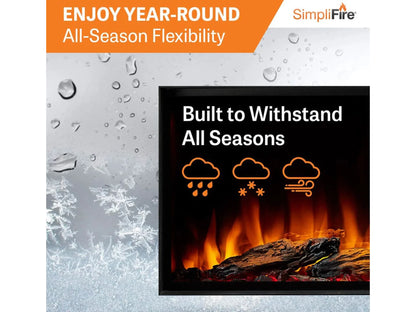 SimpliFire Forum 43" Outdoor Electric Fireplace