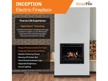 SimpliFire Inception 36" Built-in Electric Fireplace