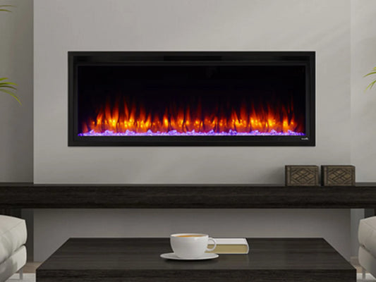 SimpliFire Allusion Platinum 72" Linear Electric Fireplace