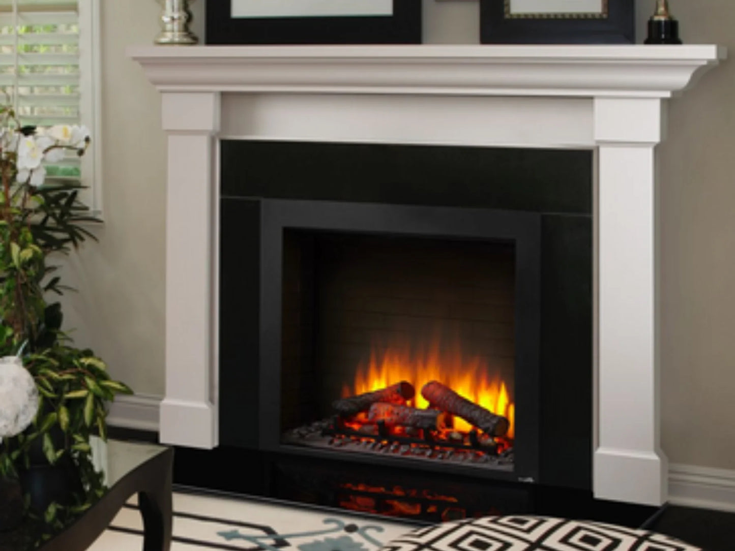 SimpliFire 30" Electric Built-in Electric Fireplace with On/Off Remote