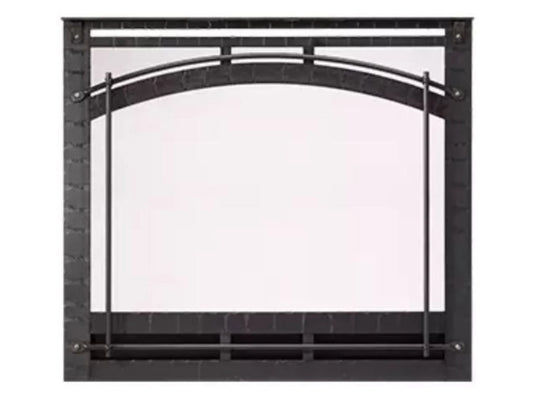 SimpliFire 36" Black Chateau Forge Front for Inception Electric Fireplace