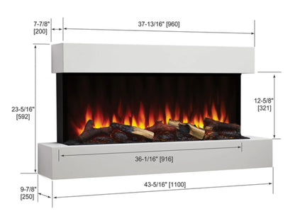 SimpliFire 43" Floating Mantel Kit for Format Fireplaces