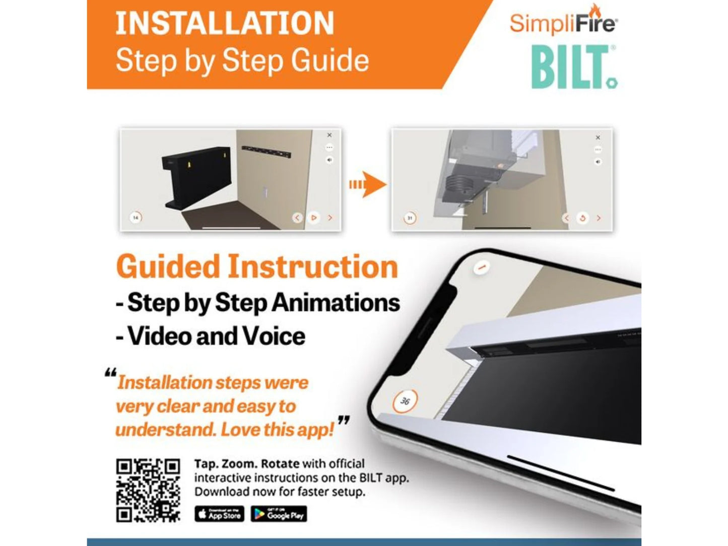 SimpliFire 50" Floating Mantel Kit for Format Fireplaces