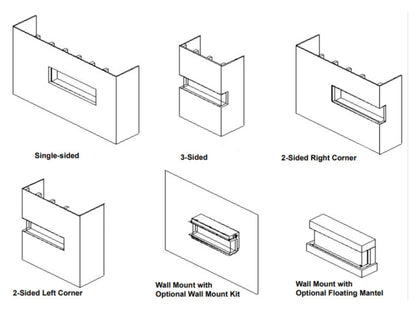 SimpliFire Floating Mantel Kit for 43" Scion Trinity