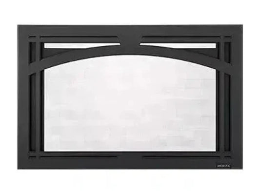 Majestic Tuscan Black Arch Screen Front for Trilliant 25" Gas Fireplace Insert