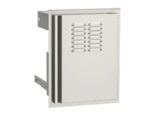 AOG 14" Vertical Stainless Steel Access Door with Tank Tray and Louvers Right Hinge