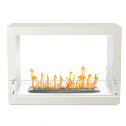 The Bio Flame Rogue 2.0 Double Sided 36" Black Ethanol Fireplace