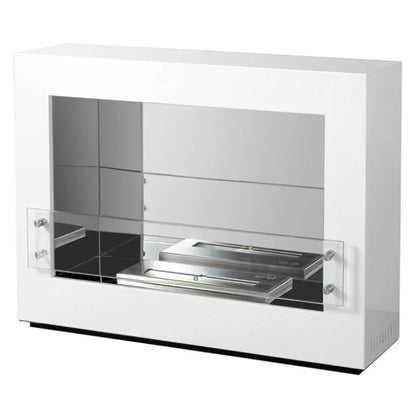 The Bio Flame Rogue 2.0 Single Sided 36" Black Ethanol Fireplace