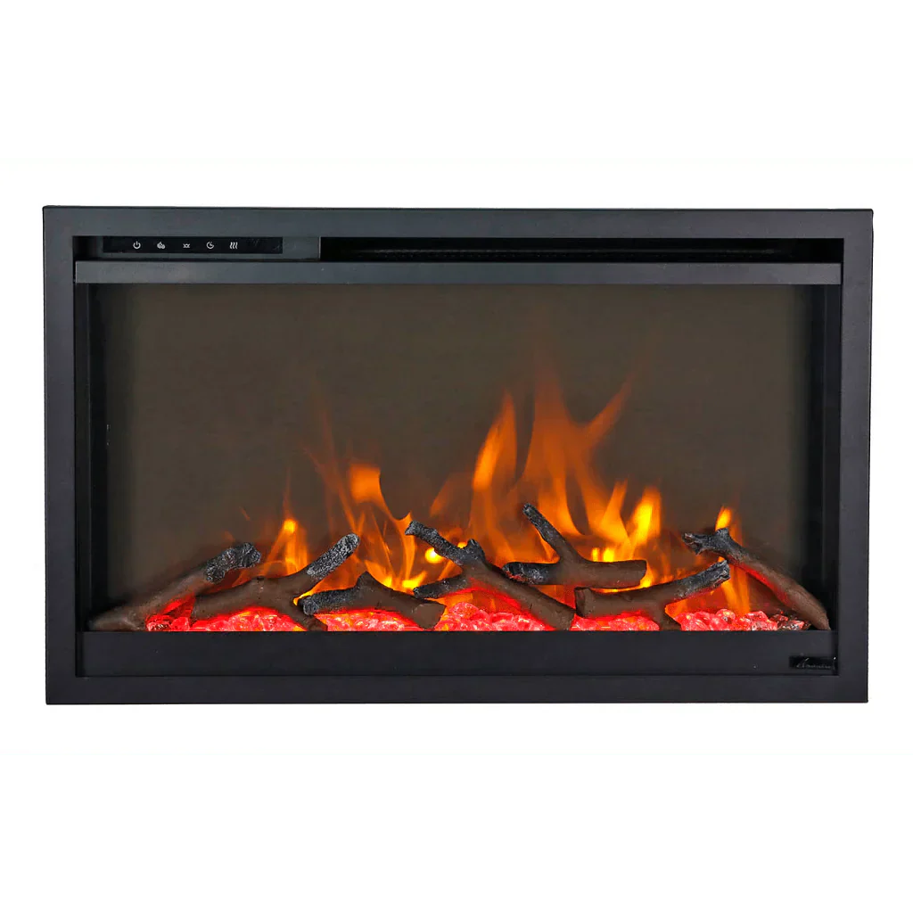 Amantii Traditional Xtraslim 33" Smart Electric Fireplace | TRD-33-XS