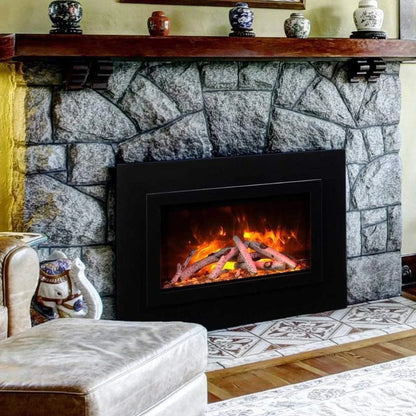 Amantii Traditional 26" Indoor Outdoor Built-In Smart Electric Fireplace Insert | TRD-26