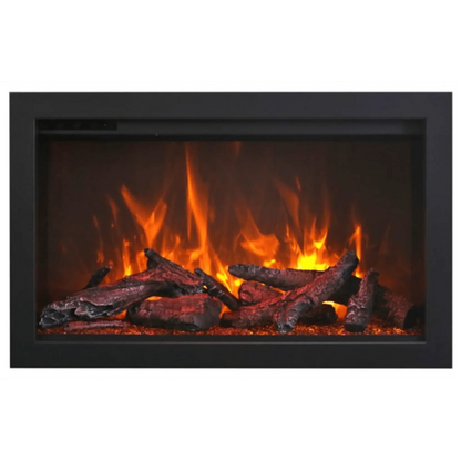 Amantii Traditional 30" Indoor Outdoor Built-In Smart Electric Fireplace Insert | TRD-30